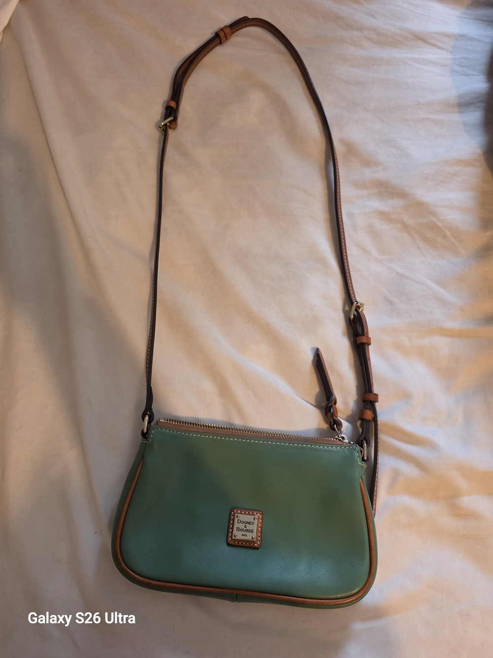 Dooney & Bourke Green Leather Crossbody Bag